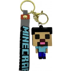 Брелок для ключей Minecraft Стив, 6 см синий