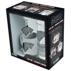 Набор подарочный Game of Thrones Stark Бокал 290ml+Брелок+Кружка 110ml ABYPCK085