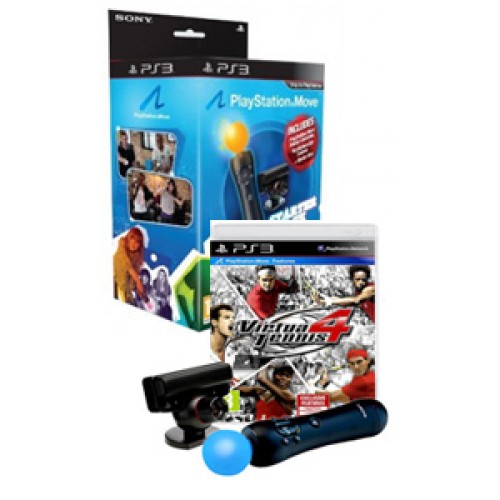 PlayStation Move: Starter Pack + Virtua Tennis 4 (PS3)