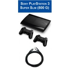 Игровая приставка Sony Playstation 3 (PS3) Super Slim 500 ГБ + DualShock 3 + HDMI