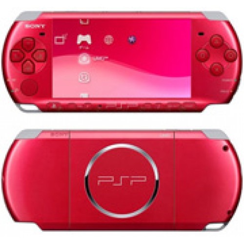 Игровая приставка Sony Playstation Portable (PSP) Slim&Lite 3000 Красная
