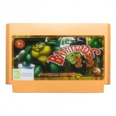 Игровой картридж для Dendy Сборник 2 в 1 Battletoads 2 + Battletoads 3