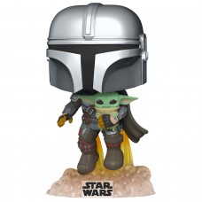 Фигурка Funko POP! Bobble: Star Wars: Mandalorian: Mandalorian with The Child 50959