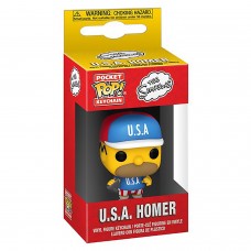 Брелок Funko Pocket POP! Keychain: Simpsons: USA Homer (54402) 53761-PDQ