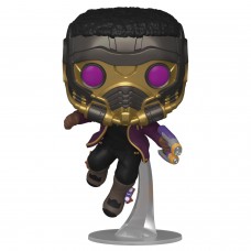 Фигурка Funko POP! Bobble: Marvel: What If: T'Challa Star-Lord 55812 (56938)