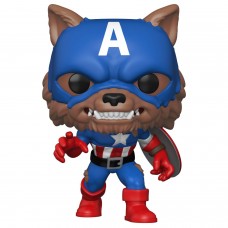 Фигурка Funko POP! Bobble: Marvel: Capwolf (Year Of The Shield) (Exc) 55506