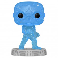 Фигурка Funko POP! Bobble: Marvel: Infinity Saga: Captain America Blue (Art Series) w/Case 57614