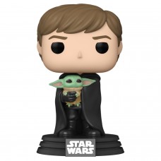 Фигурка Funko POP! Bobble: Star Wars: Mandalorian: Luke Skywalker with Grogu 58290