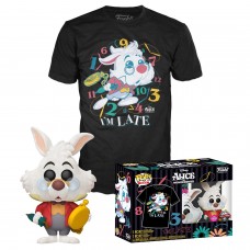 Набор Фигурка+Футболка Funko POP Tee: Alice in Wonderland 70th Ann: White Rabbit (L) 56332