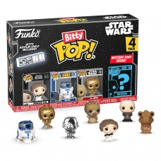 Фигурка Funko Bitty POP!: Star Wars S2: Princess Leia+R2-D2+C-3PO+Mystery (1 of 4) 4PK 71512