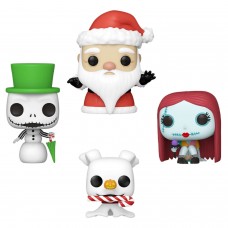 Фигурка Funko Pocket POP!: Disney: TNBC Tree Holiday Box: Snowman Jack/Zero/Sally/Sandy (Exc) 4PK 73911