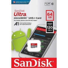 Карта памяти SanDisk Ultra microSDXC UHS-I 64GB