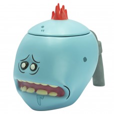 Кружка 3D с крышкой Rick & Morty Mr. Meeseeks 450 ml ABYMUG675