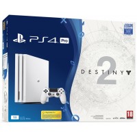 Игровая приставка Sony PlayStation 4 Pro 1 ТБ White (Белая) + Destiny 2