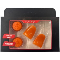 Насадки на стики + триггеры Simple Trigger Set (Orange) (PS4)