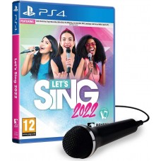 Let's Sing 2022 - Single Mic Bundle (Игра + Микрофон) (английская версия) (PS4)