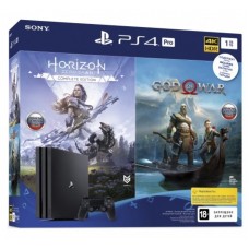 Игровая приставка Sony PlayStation 4 Pro 1 ТБ + Horizon Zero Dawn + God Of War