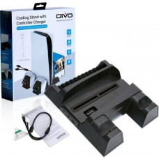 Вертикальная подставка OIVO Cooling Stand with Controller Charger для PS5 (IV-P5235B)