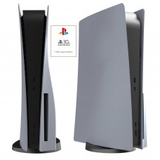 Съёмные боковые панели для Sony PlayStation 5 с дисководом (Grey 30th Anniversary) (PS5)