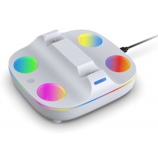 Зарядная станция Dobe RGB Charging Dock для двух Dualsense / Edge (TP5-35115), White