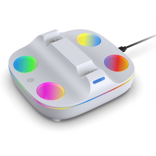Зарядная станция Dobe RGB Charging Dock для двух Dualsense / Edge (TP5-35115), White