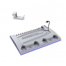 Вертикальная подставка Dobe Multifunctional Cooling & Charging Stand для PS5/Slim/Pro (TP5-3570D), White