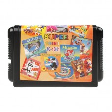 Игровой картридж для Sega Сборник 10 в 1 (русская версия) (Sonic3D+EJim2+JBook+Barbie+TToon+...)