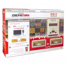 Игровая приставка Retro Genesis 8 Bit HD Wireless + 300 игр (HDMI кабель, 2 беспроводных джойстика)