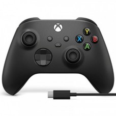 Беспроводной геймпад Microsoft Xbox Carbon Black + кабель USB Type-C (1V8-00015)