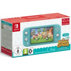 Игровая приставка Nintendo Switch Lite (Бирюзовый) + код загрузки Animal Crossing