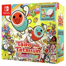Taiko no Tatsujin: Drum 'n' Fun! Bundle (английская версия) (Игровой картридж + Taiko Drum Set) (Nintendo Switch)