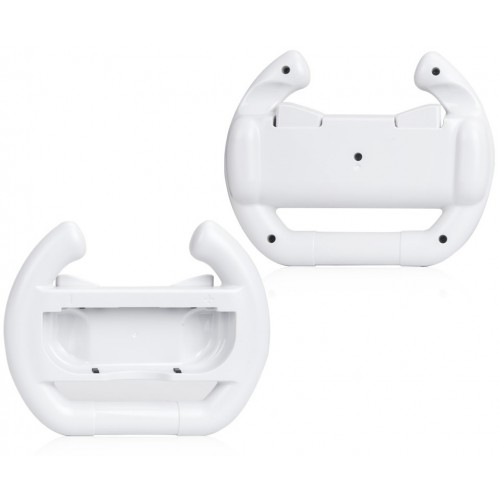 Руль-насадка Dobe Controller Racing Wheel для контроллеров Joy-Con (TNS-852B), White (Nintendo Switch / OLED)