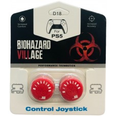 Насадки на стики Thumbstick Resident Evil Biohazard Village (Red) (PS4 / PS5)